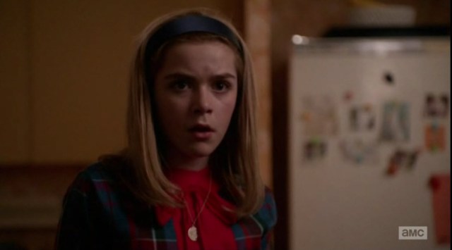 Sally.  Better to show you her face, than what she sees